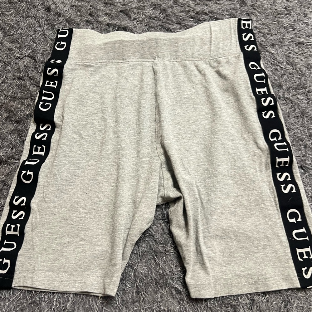 Gray GUESS Bike Shorts